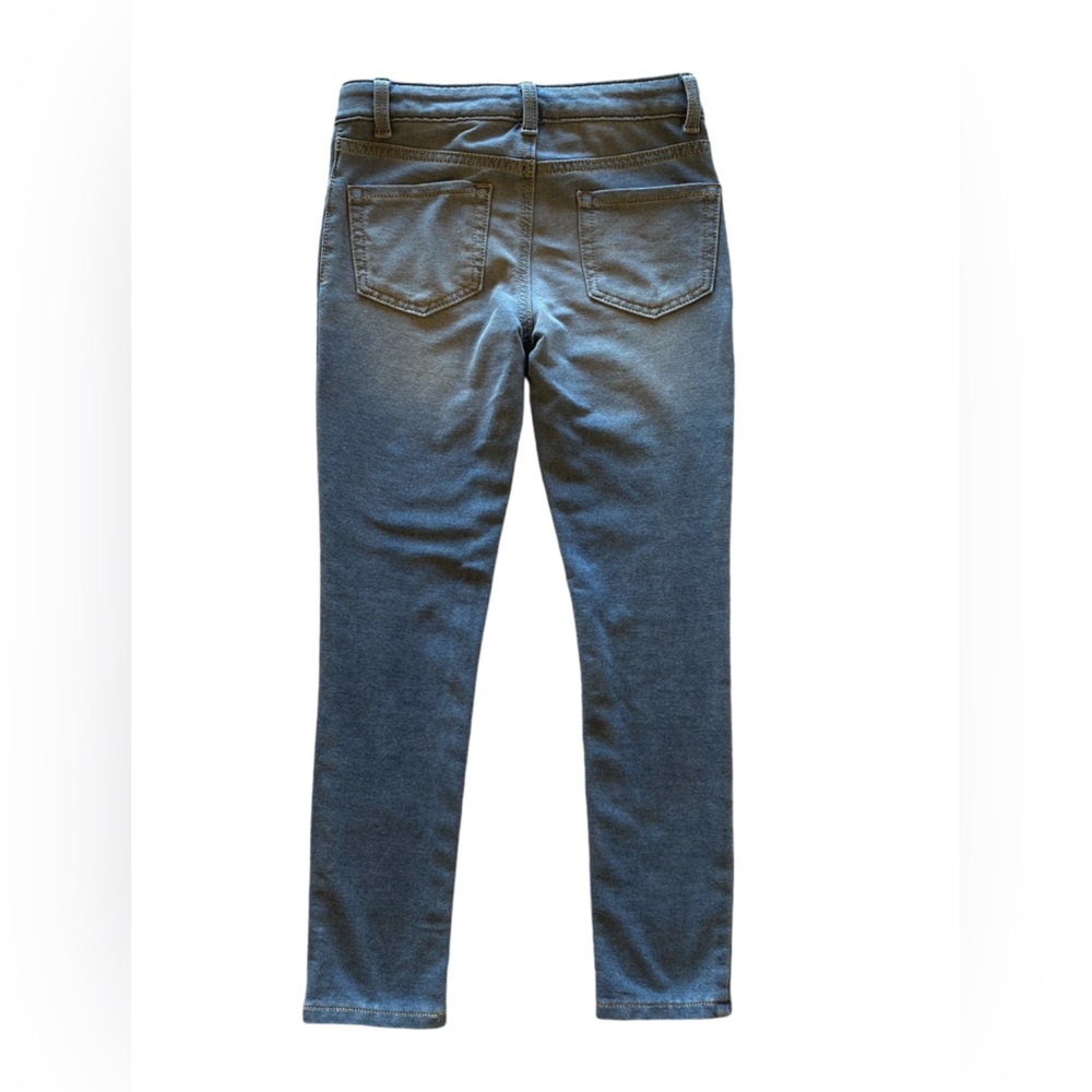 Cat & Jack Girls Blue Faux Denim Pants Size 6/7 Stretchy Great Condition! - Picture 8 of 9